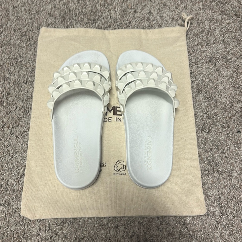 Carmen Sol Carmensita Platform Slide Sandals